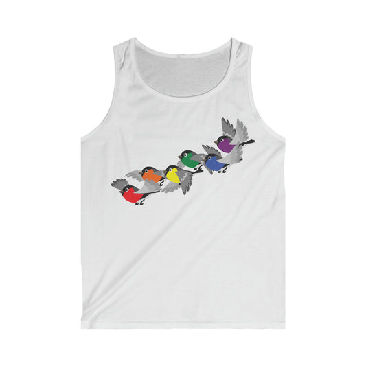 Rainbow Birds Softstyle Tank Top