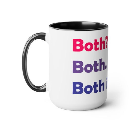 Two-Tone Coffee Mugs, 15oz